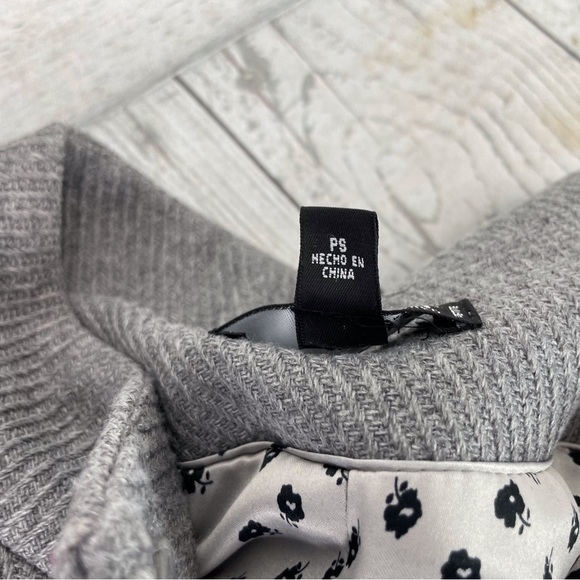 🍁 ana A New Approach Cropped Lined Blazer Short Large Snap Jacket Coat sz PS - Picture 6 of 9